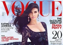 Diana Penty en couv&rsquo; de Vogue India Juillet 2012