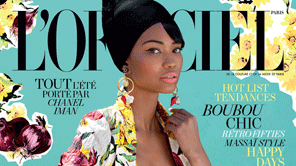 Chanel Iman en couv’ de l’Officiel Paris de Février 2012