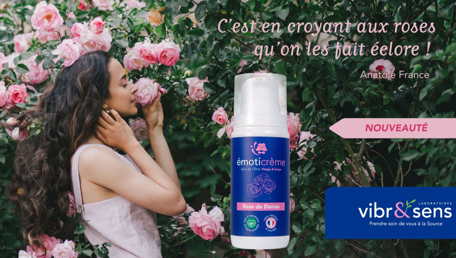 Laboratoires Vibr&sens emoticreme rose de damas octobre rose