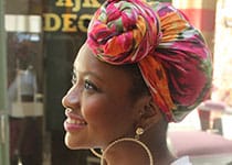 Mon look Turbanista et sneakers à la Rose