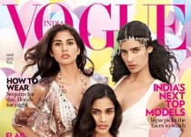 Ashika Pratt, Alyssah Ali et Jessica Clark en couv&rsquo; du Vogue India de mars 2012