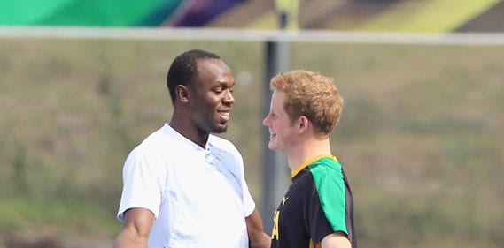 Le Prince Harry défie Usain Bolt
