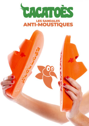 Cacatoès lance Mosquitoès, la première sandale anti-moustiques