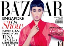 Liu Wen en couv&rsquo; d&rsquo; Harper’s Bazaar Singapore