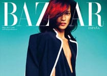 Liya Kebede en Gucci pour la couv&rsquo; d&rsquo;Harper’s Bazaar Spain