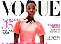 Nyasha Matonhodze en couv&rsquo; de Vogue UK Mai 2012