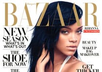 Rihanna en couv&rsquo; d&rsquo;Harper’s Bazaar US par Camilla Akrans